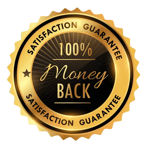 100% money-back satisfaction guarantee